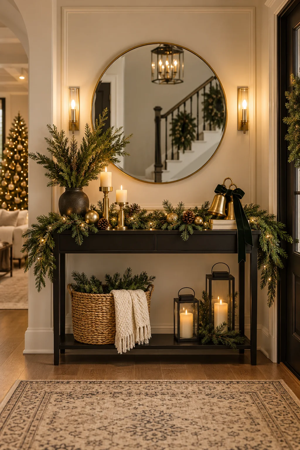 090 20 christmas entryway decor