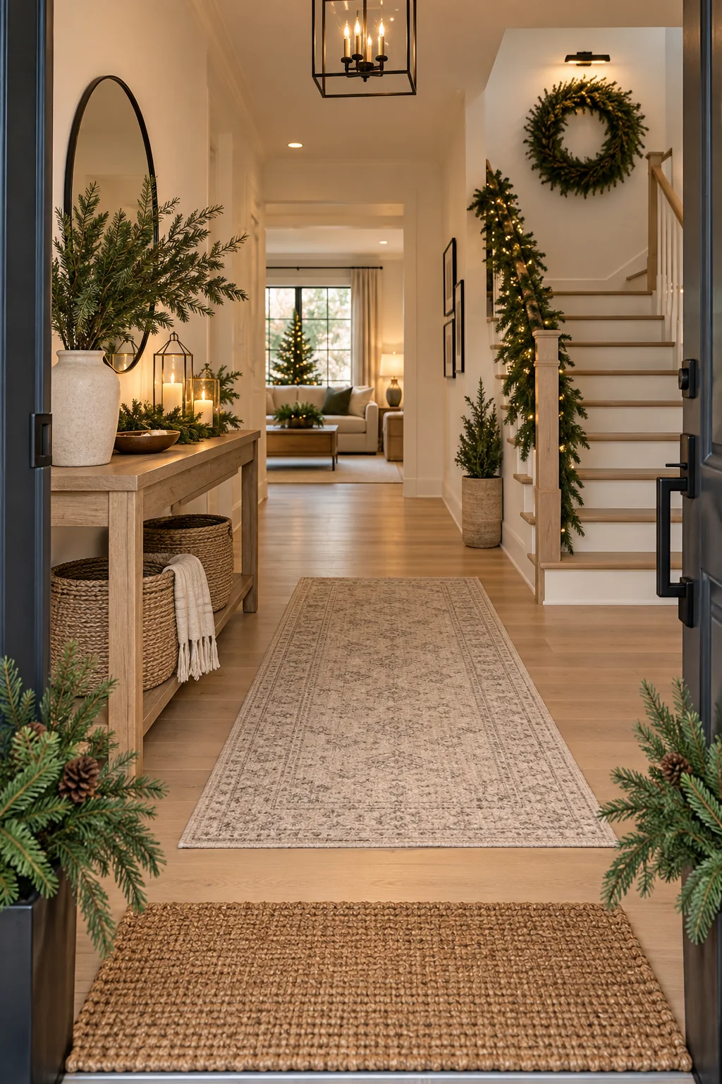 090 21 christmas entryway decor