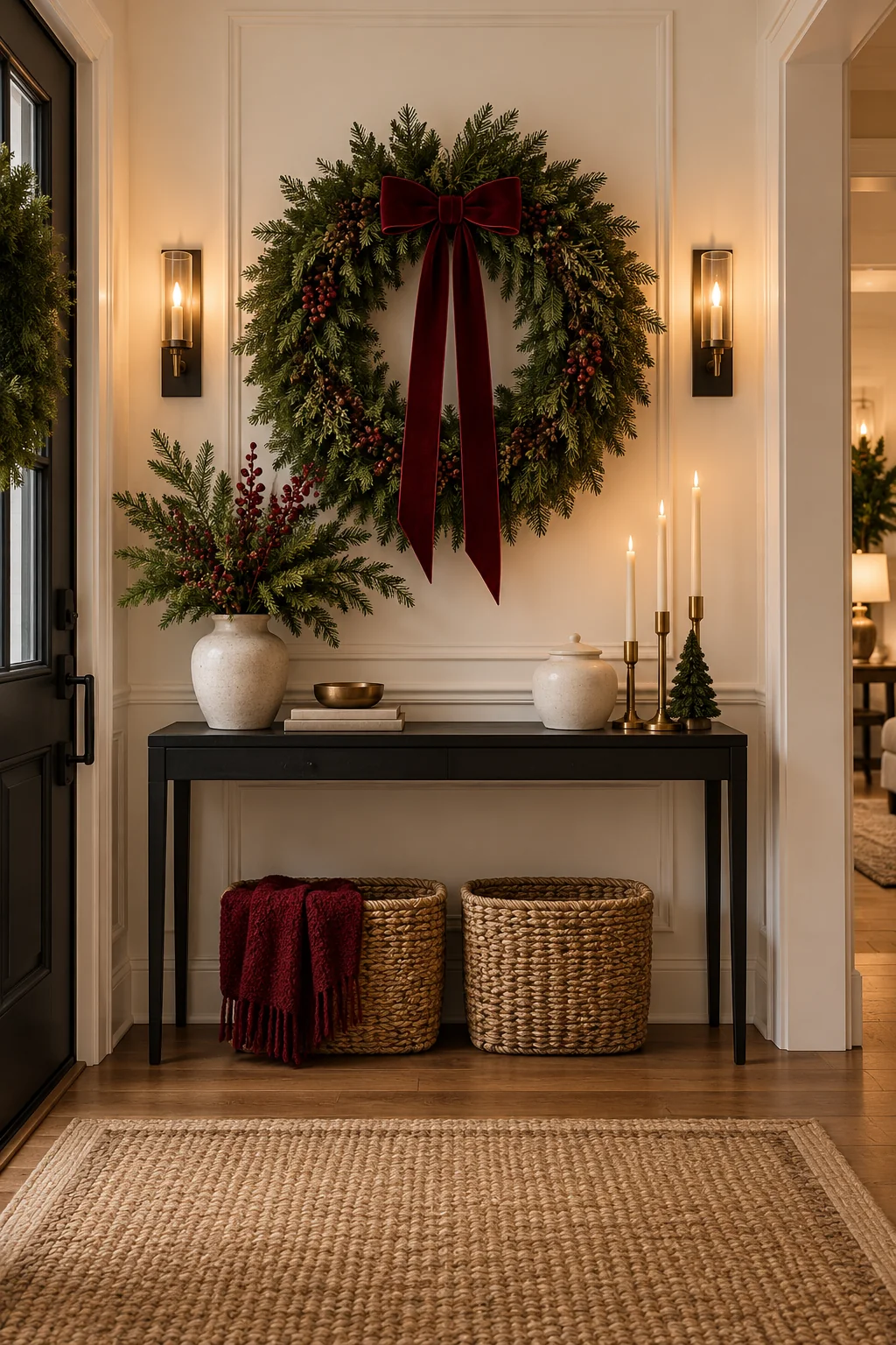 090 3 christmas entryway decor