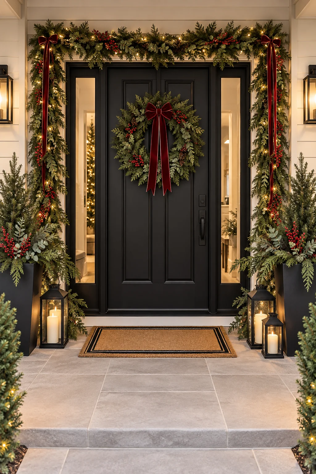 090 4 christmas entryway decor