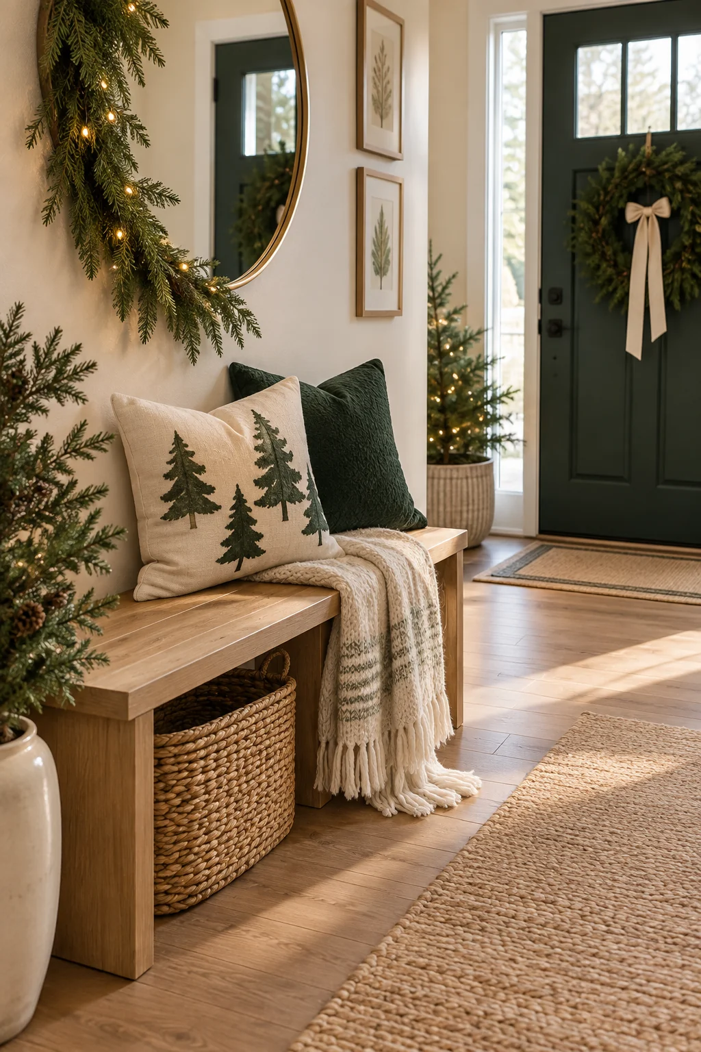 090 8 christmas entryway decor