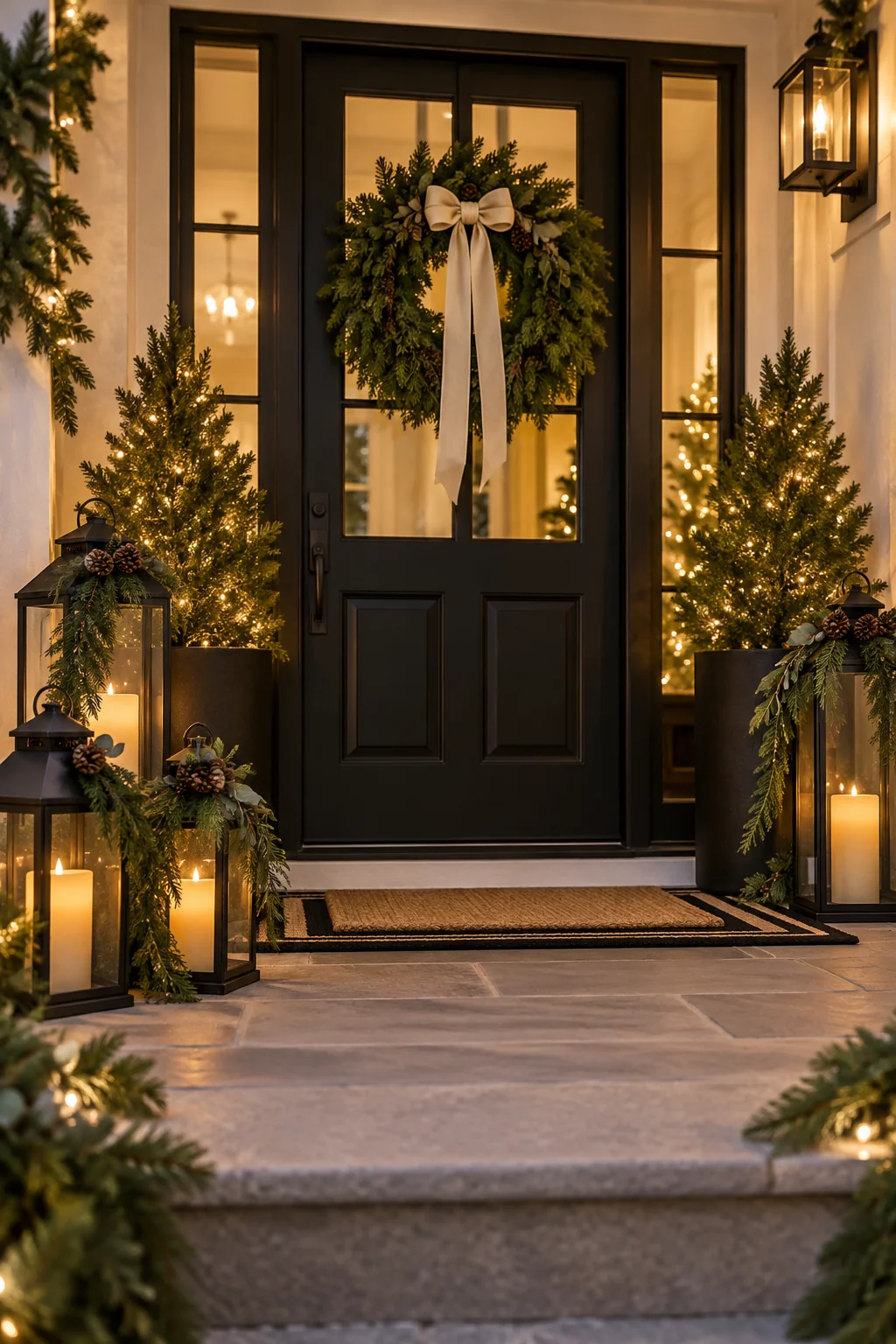 090 9 christmas entryway decor