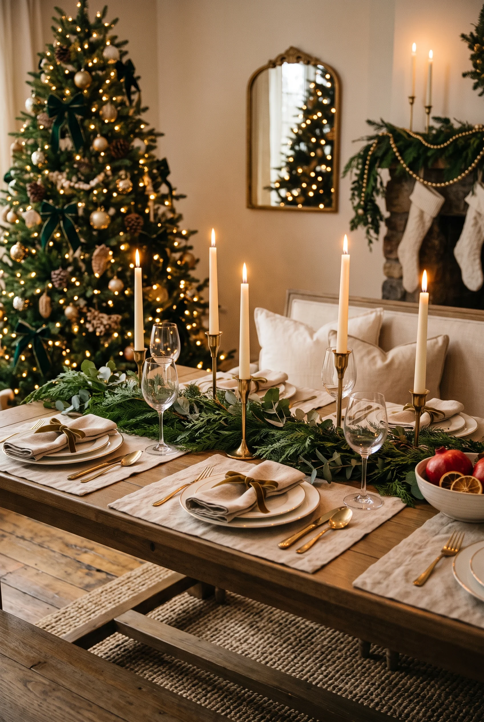 27 Christmas Dining Table Decor Ideas for a Beautiful Holiday Gathering