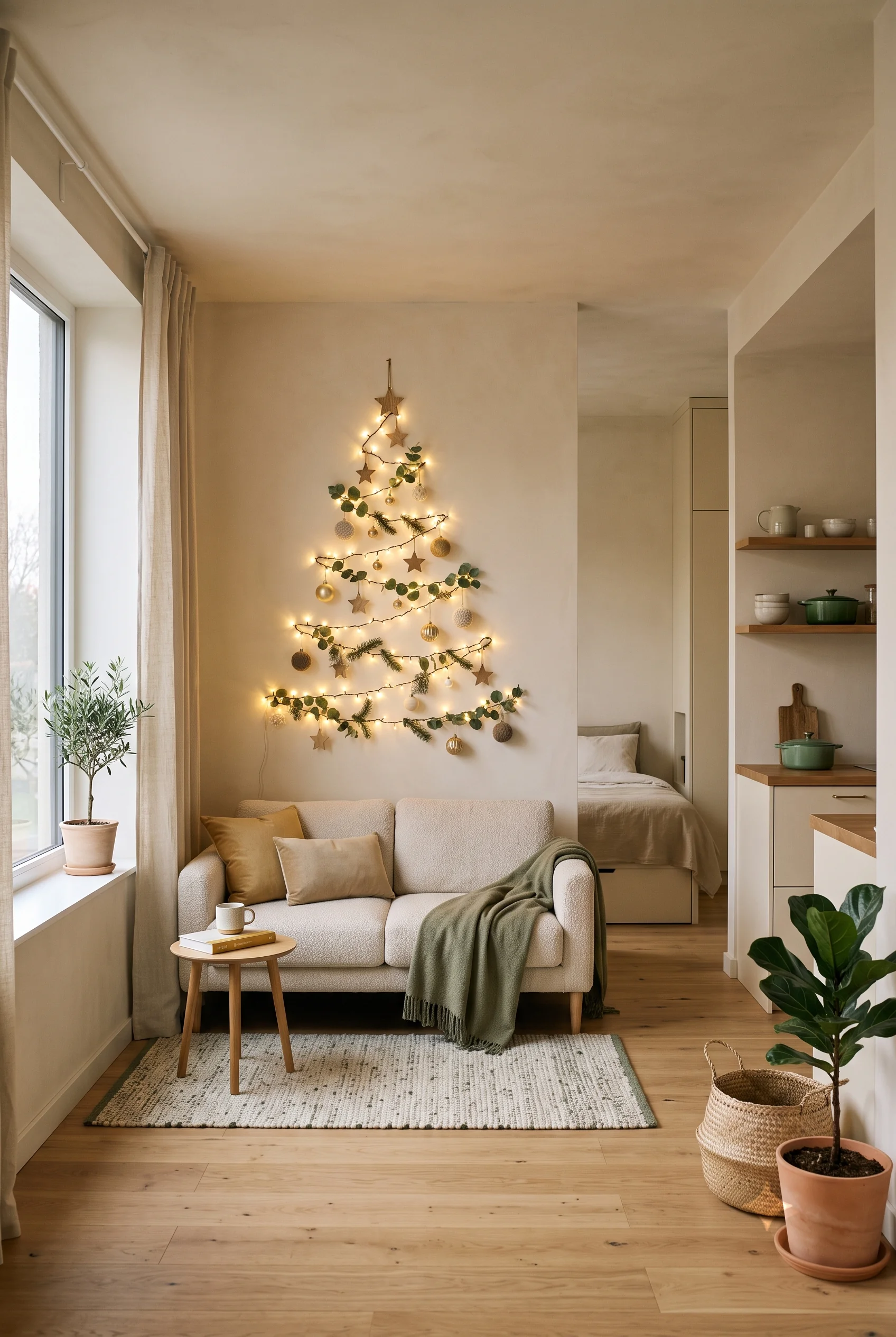 092 21 apartment christmas decor ideas