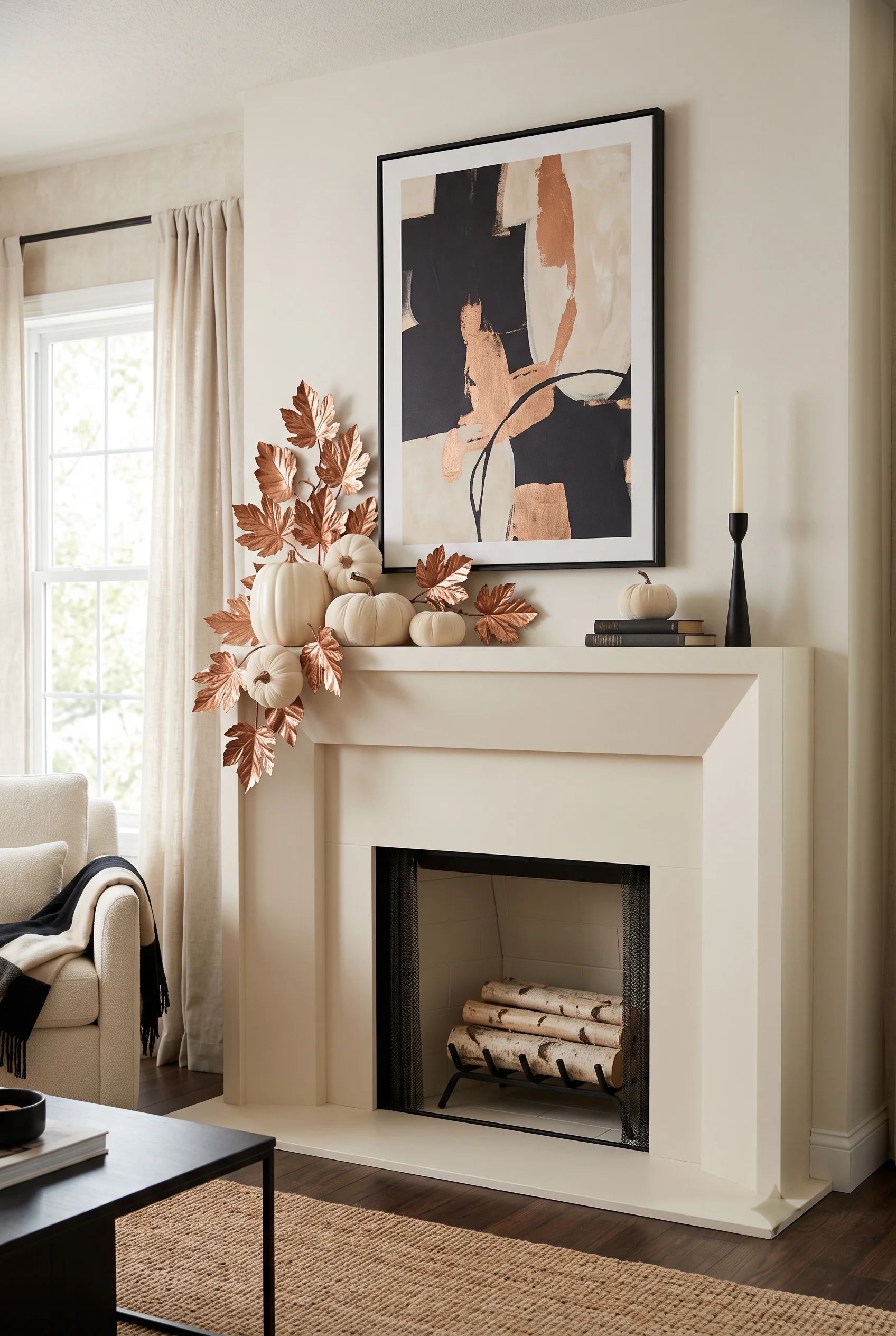 123 13 thanksgiving mantel decor