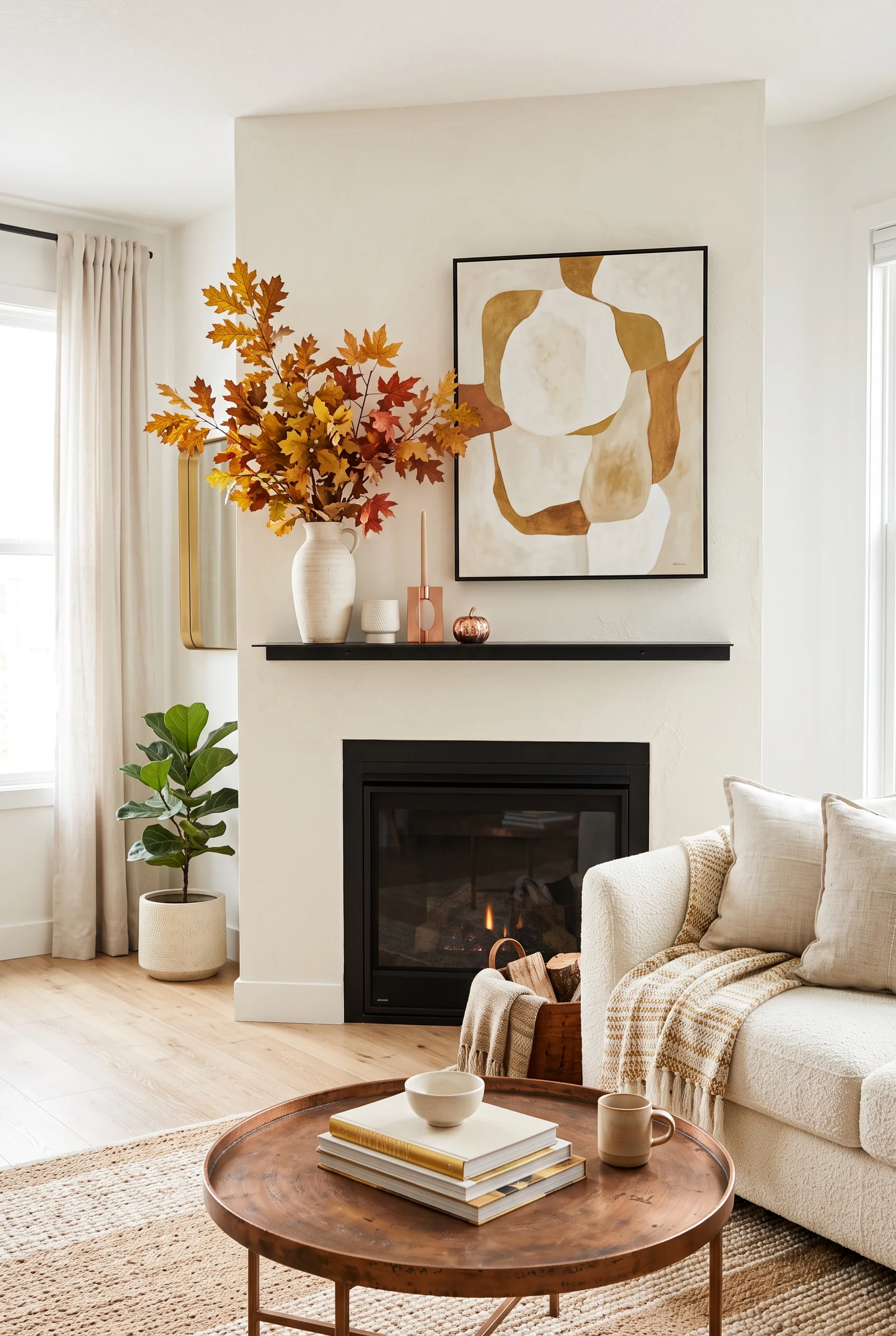 123 2 thanksgiving mantel decor