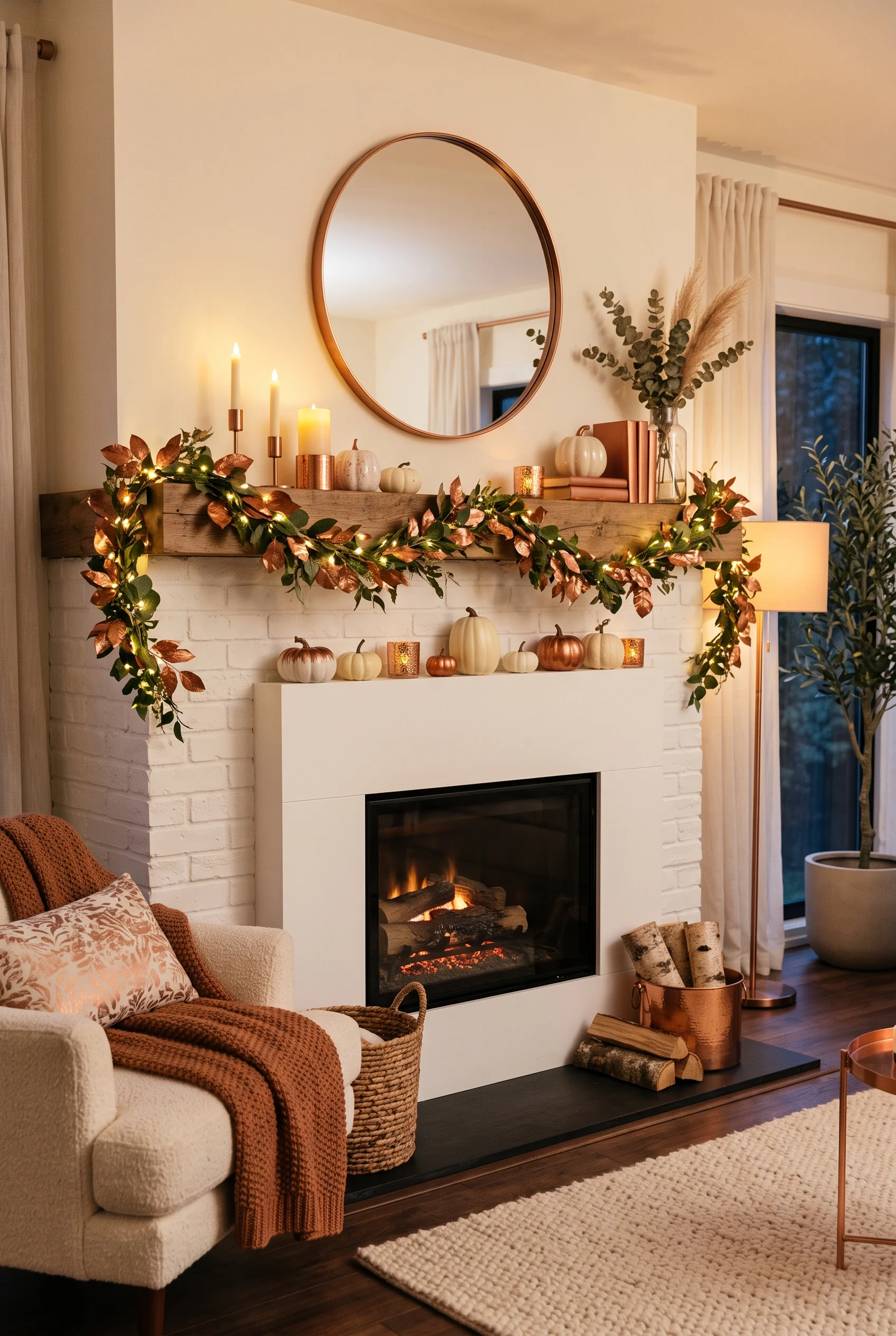 123 22 thanksgiving mantel decor