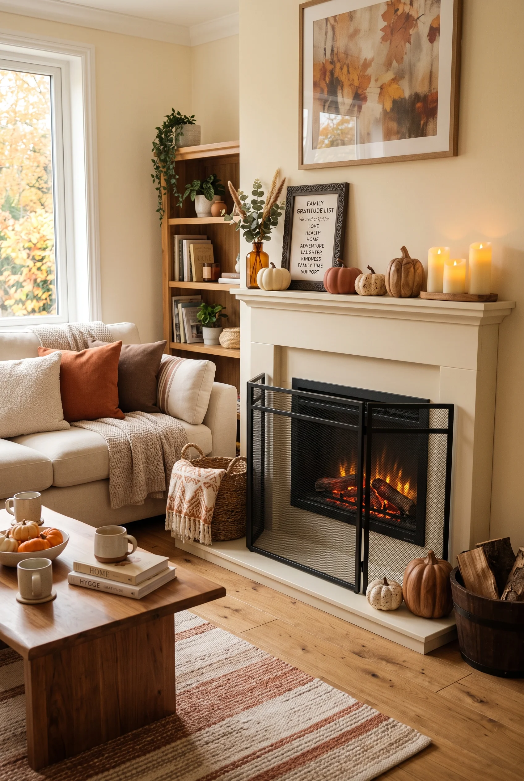 123 23 thanksgiving mantel decor