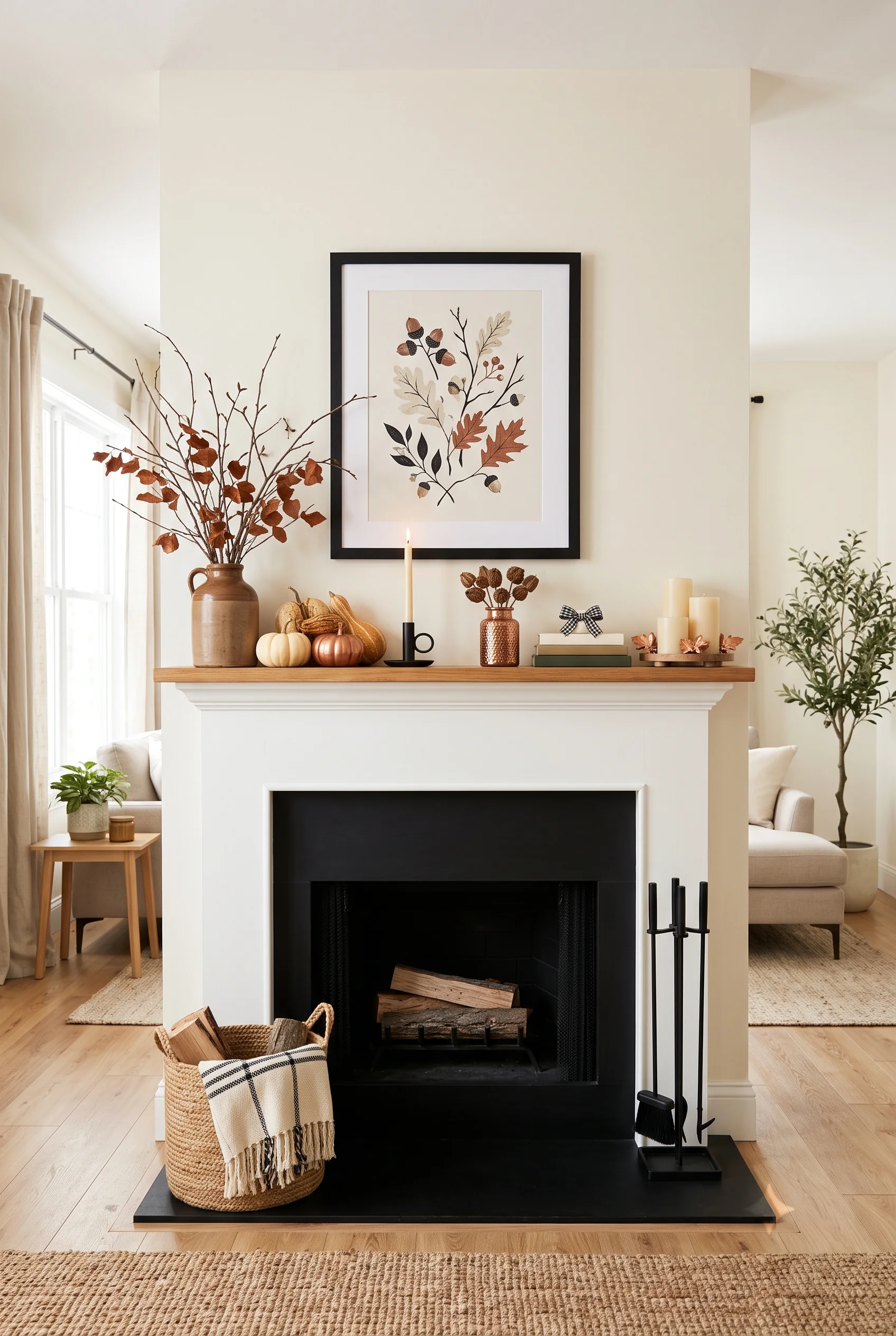123 25 thanksgiving mantel decor