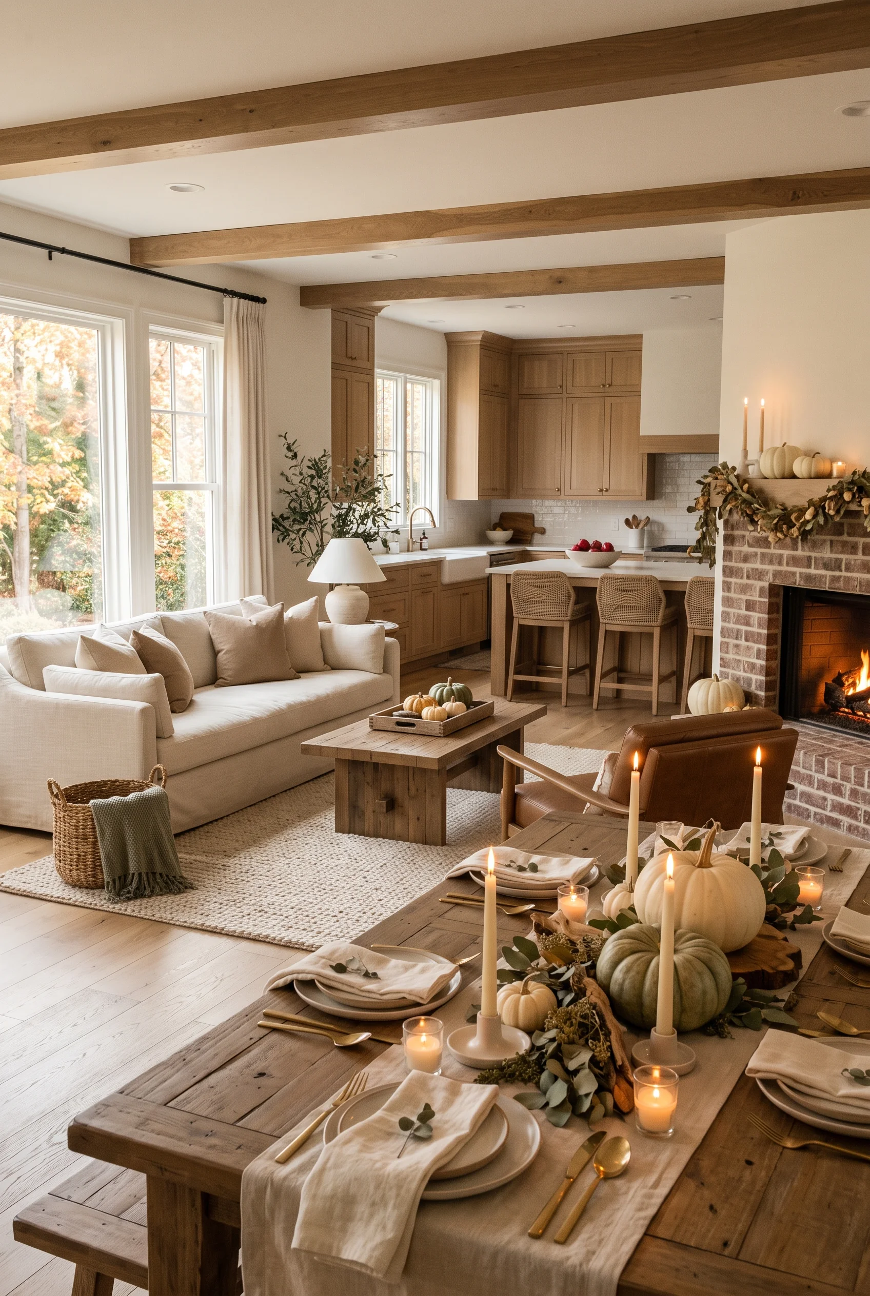 125 25 neutral thanksgiving decor
