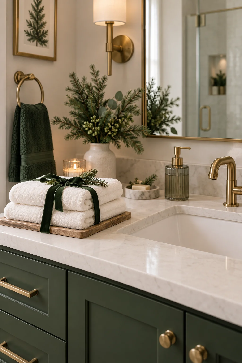 130 13 christmas bathroom decor
