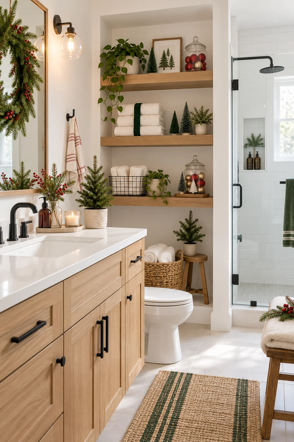 130 15 christmas bathroom decor