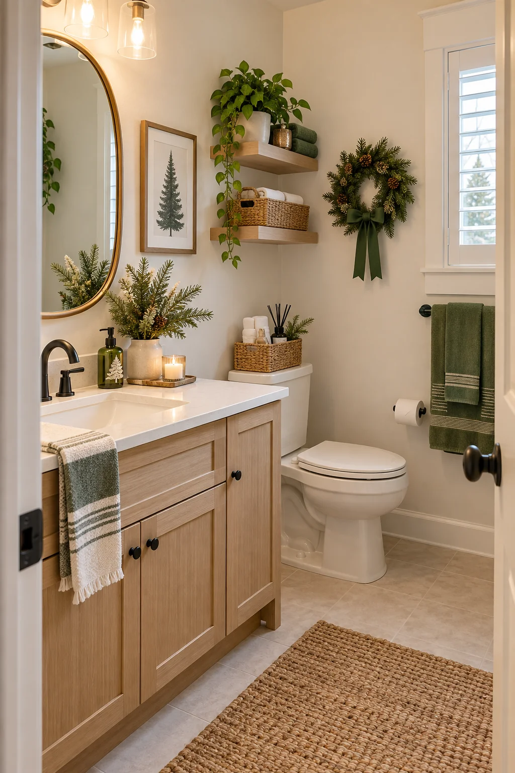 130 20 christmas bathroom decor