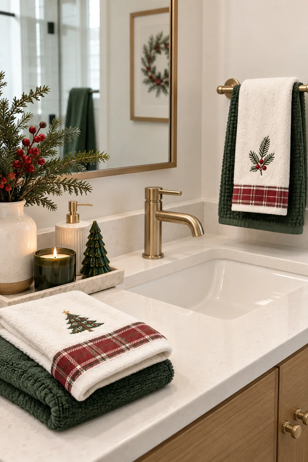 130 4 christmas bathroom decor