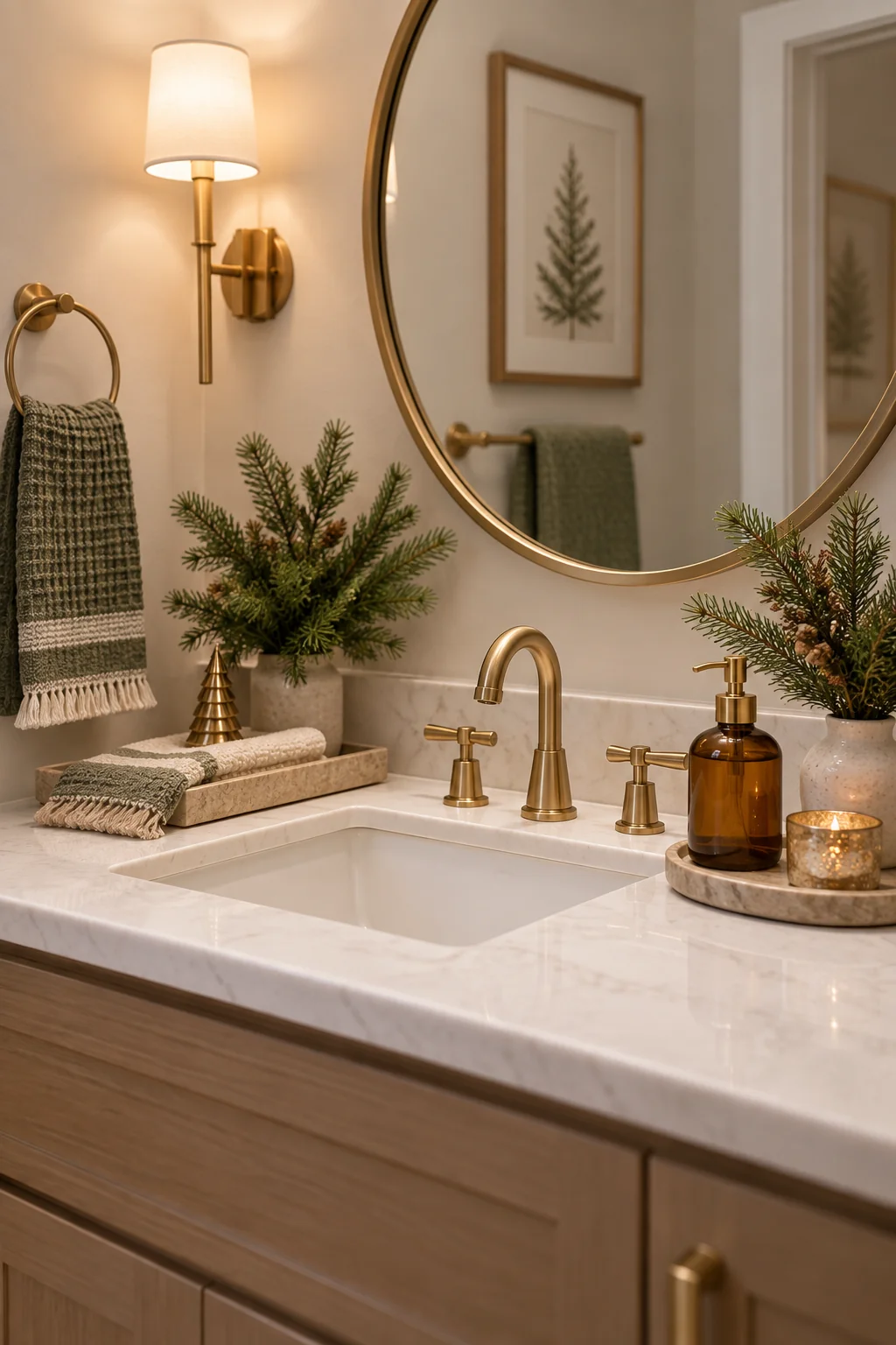 130 6 christmas bathroom decor