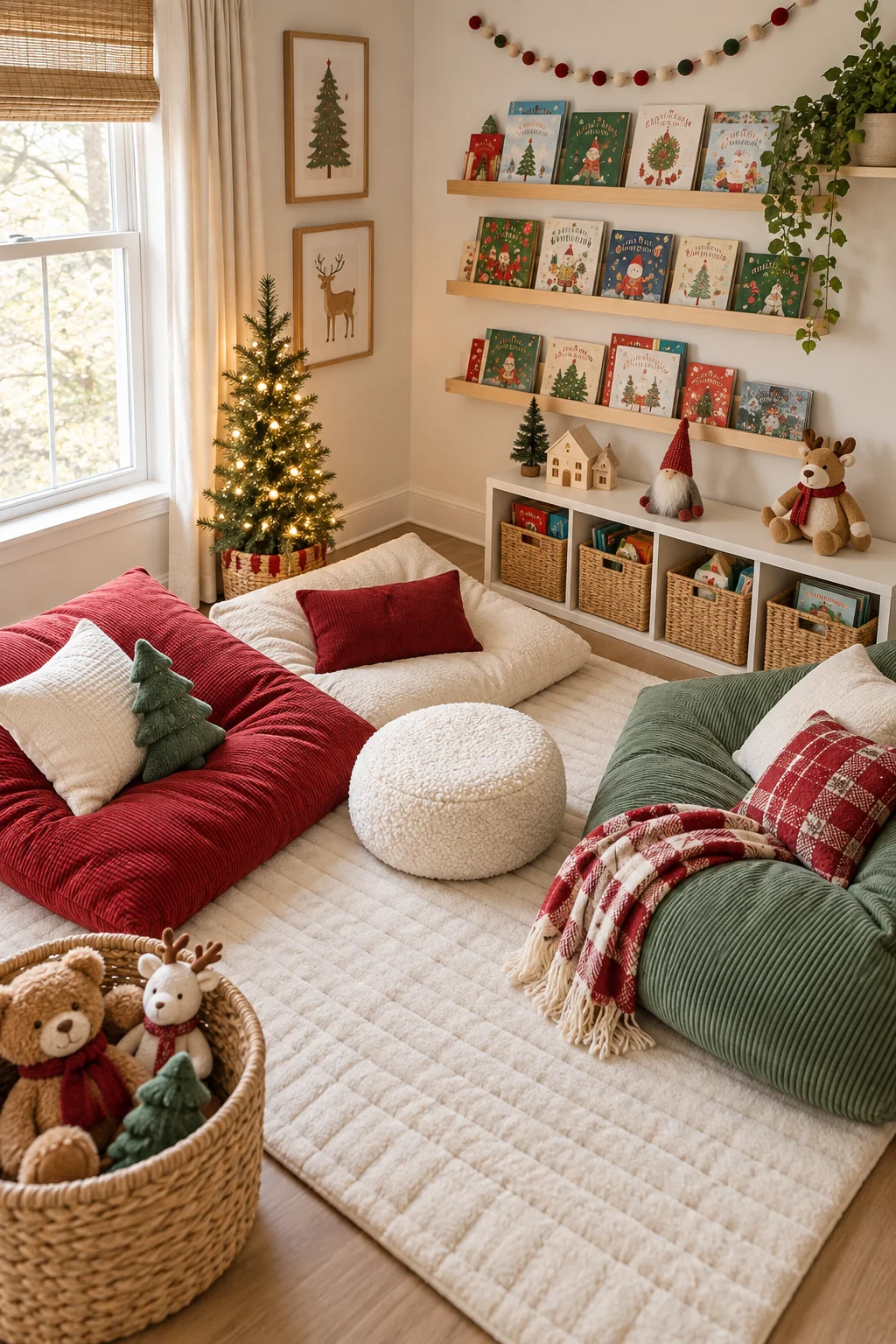 134 4 christmas reading nook ideas