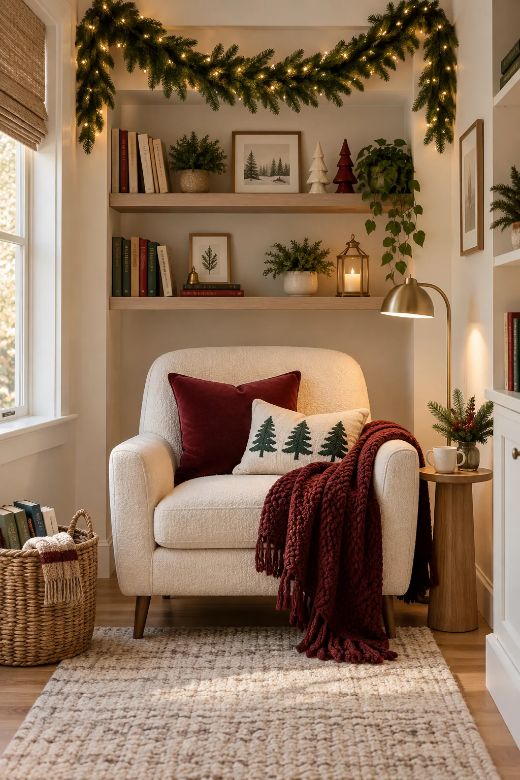 134 8 christmas reading nook ideas
