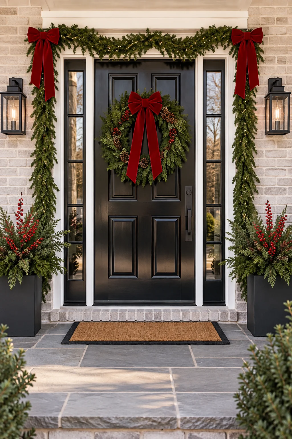 135 4 christmas front door decor