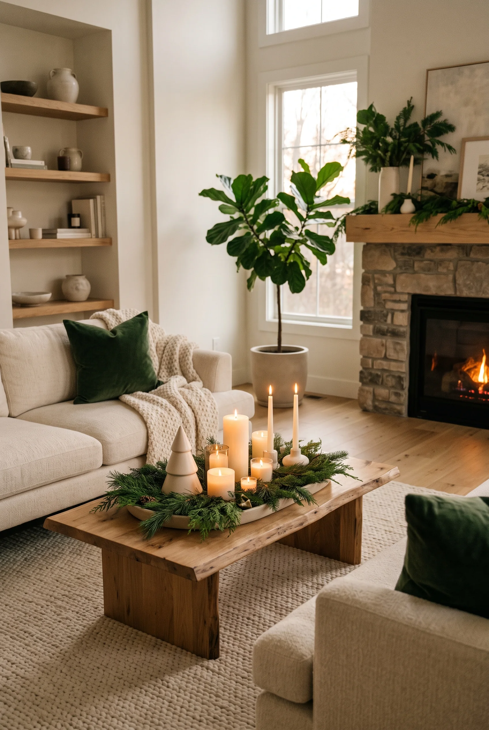136 1 christmas coffee table decor