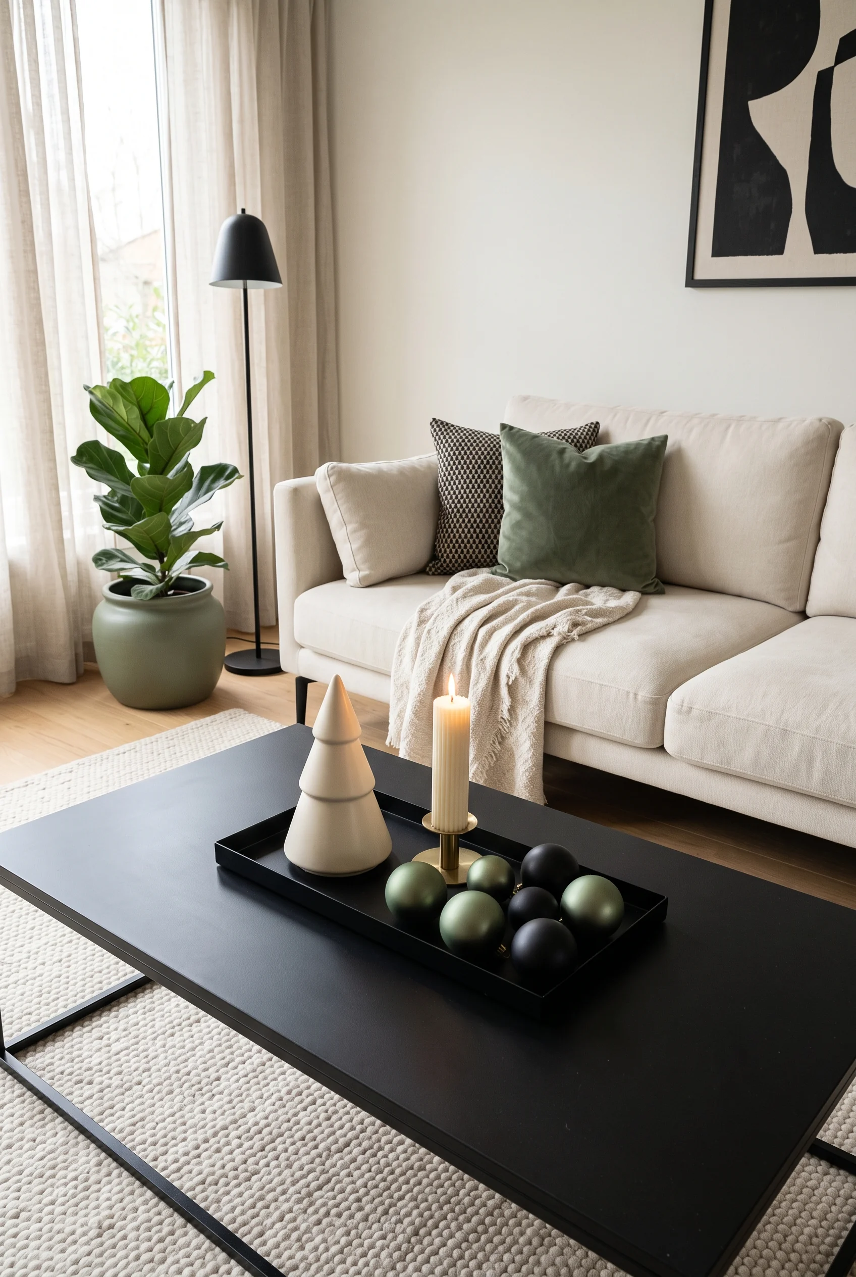 136 2 christmas coffee table decor