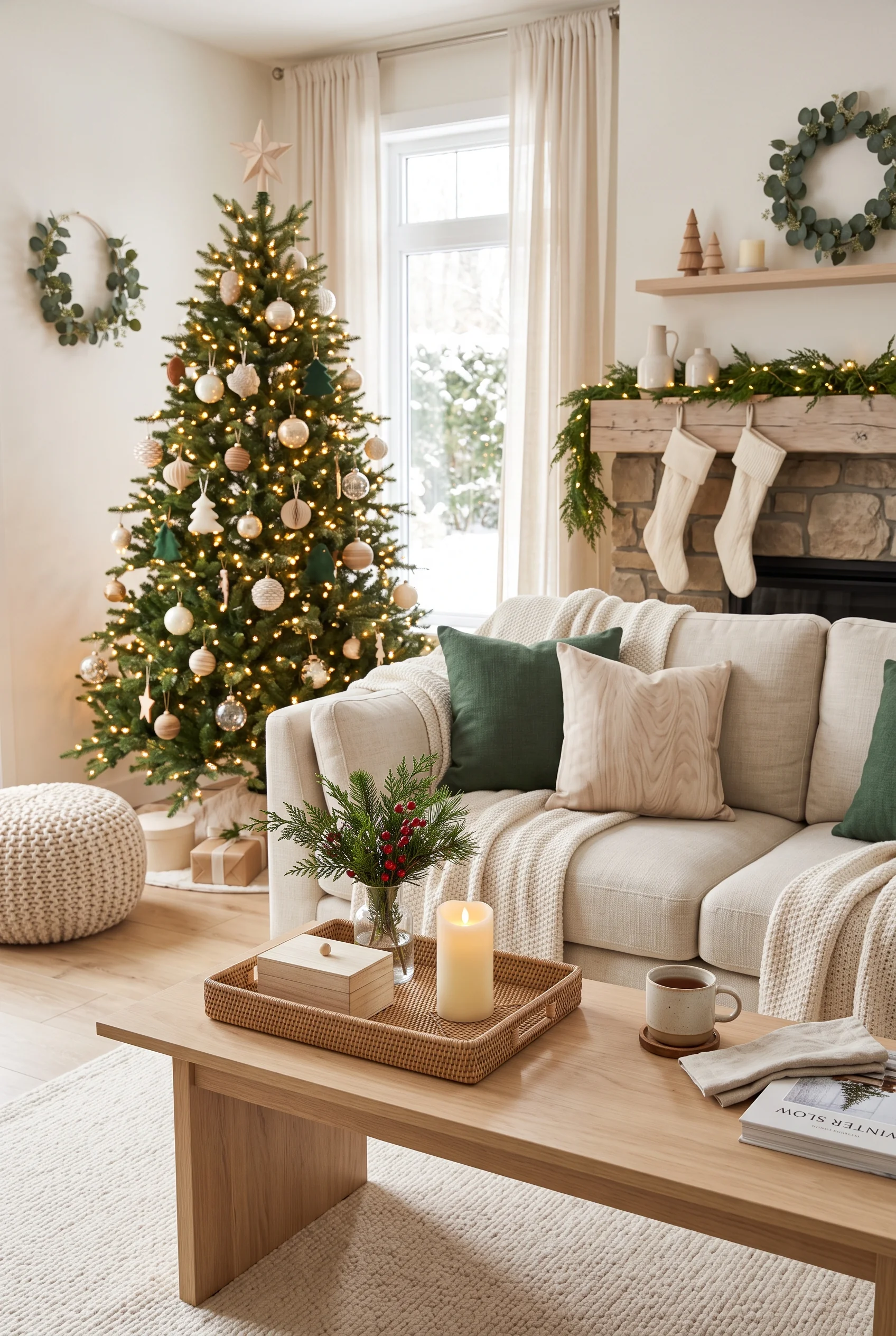 136 23 christmas coffee table decor