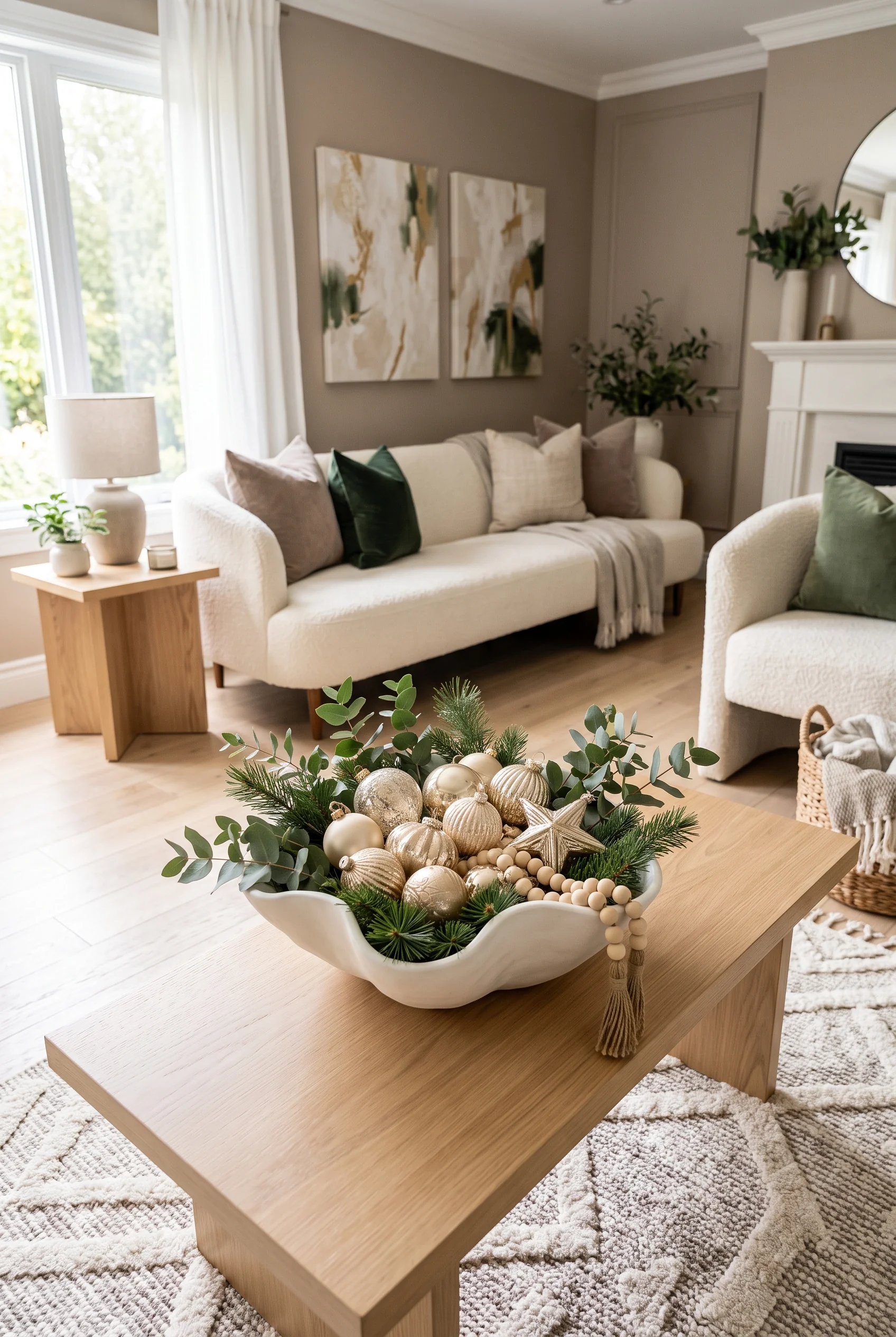 136 4 christmas coffee table decor
