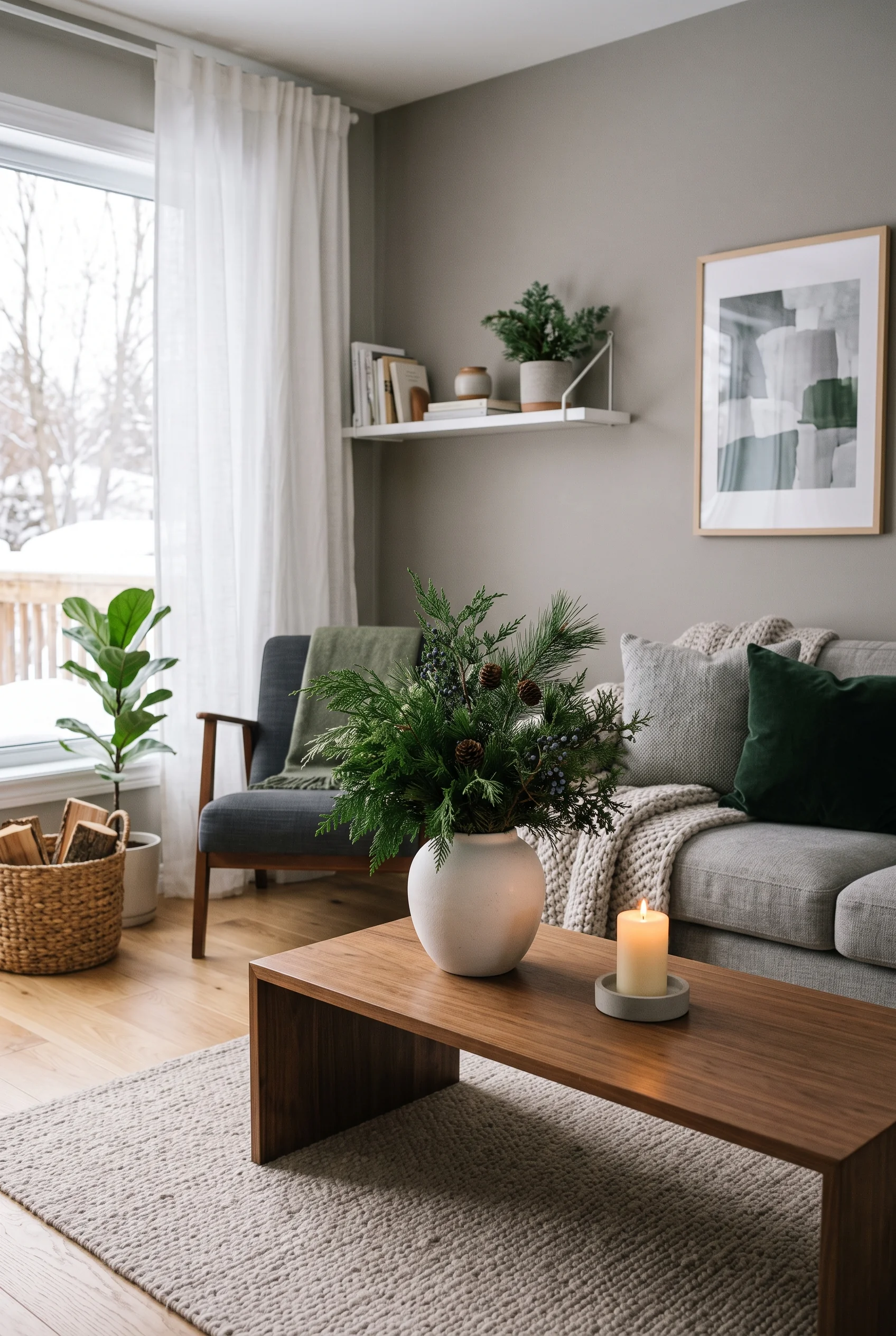 136 8 christmas coffee table decor